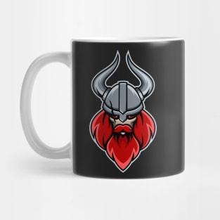 Red viking character design Mug